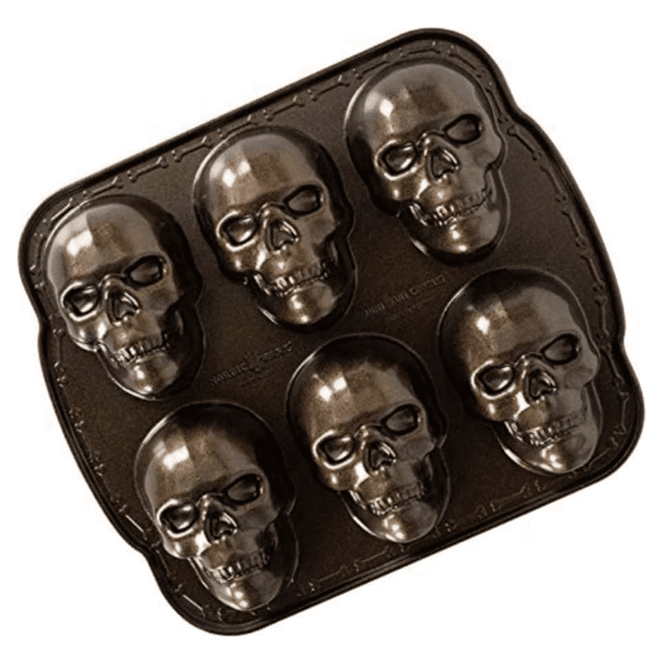 Haunted skull cakelet pan deals